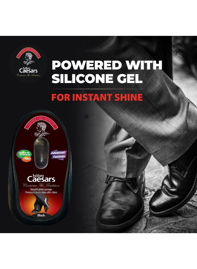 هابرو سيزار إسفنجة لمعان فوري أسود، لمعان فاخر يدوم طويلاً - Image 2